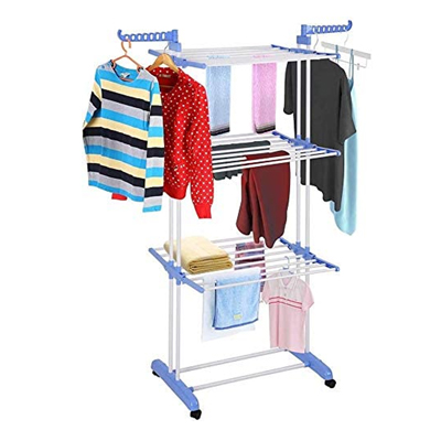 Tendedero One 1hsm569 Para Ropa, 3niveles Con Alas Laterales - Imagen 2