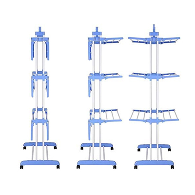 Tendedero One 1hsm569 Para Ropa, 3niveles Con Alas Laterales - Imagen 3