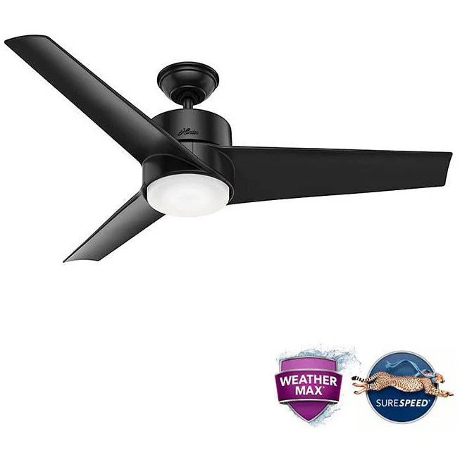 VENTILADOR LED EXT. DE TECHO NEGRO HAVOC 54" 18W 120V - Imagen 4