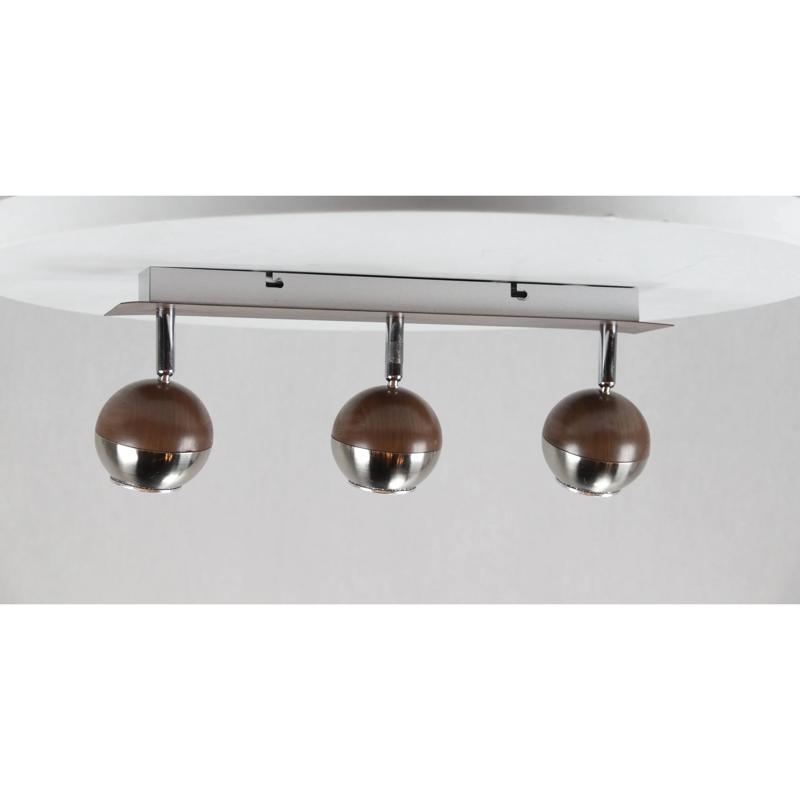 Lámpara Techo Reflectora Niquel Satinado 3L Gu10 50W - Imagen 4