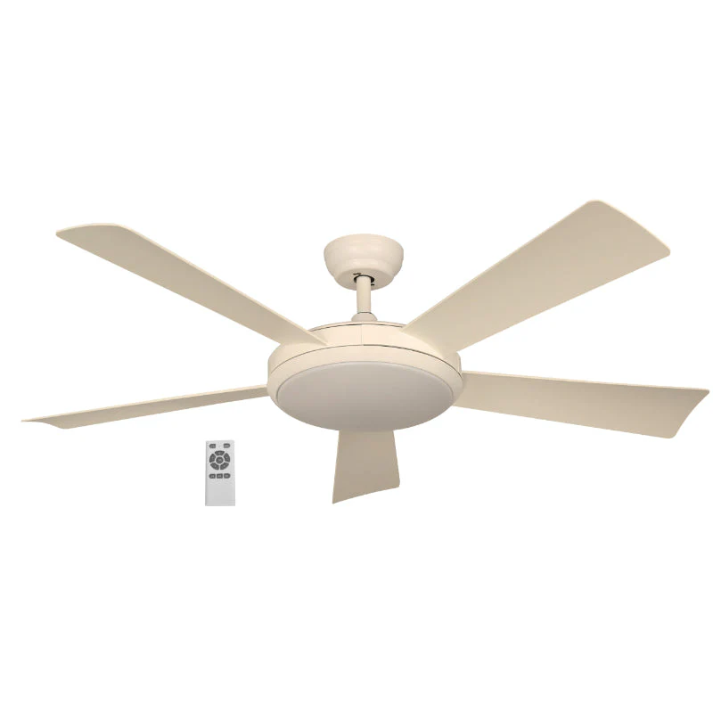 Ventilador Led De Techo 52" Blanco 36W 6000/4000/3000K Con Control Remoto (Dc Motor)