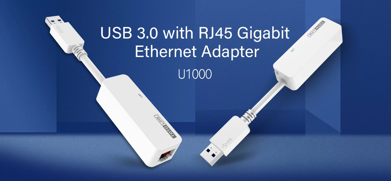 Adaptador ethernet rj45 totolink u1000c interfaz tipo-c gigabit 10/100/1000mbps - Imagen 4