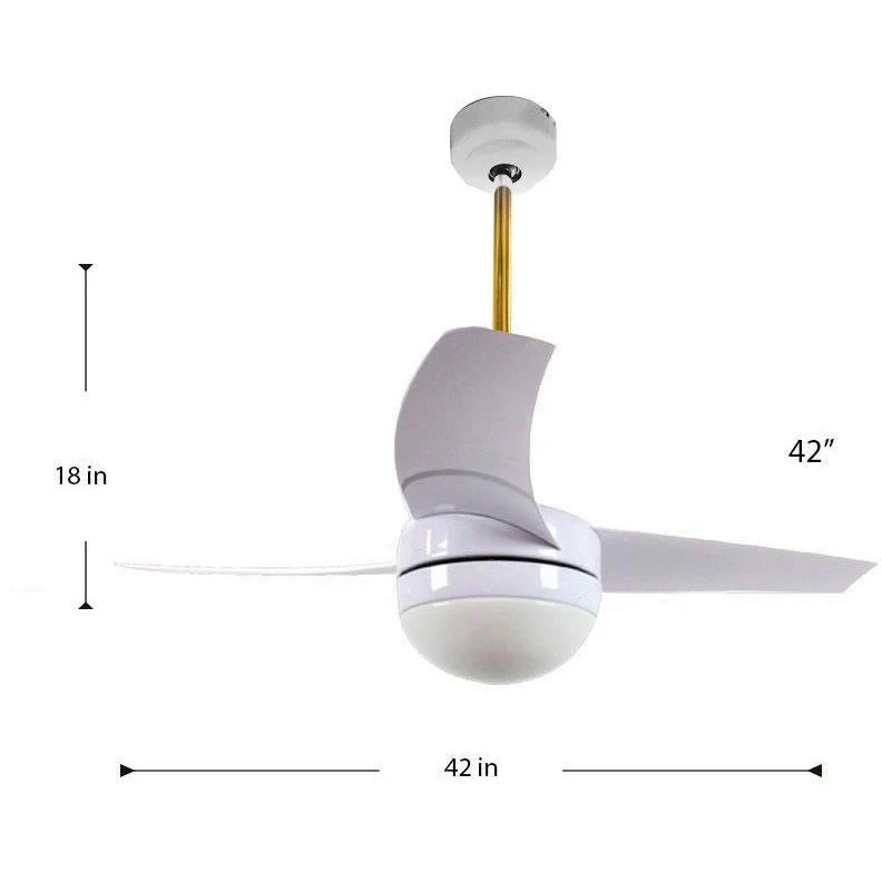 VENTILADOR DE TECHO 42" BLANCO 2L E27 40W CON CONTROL DE PARED - Imagen 3