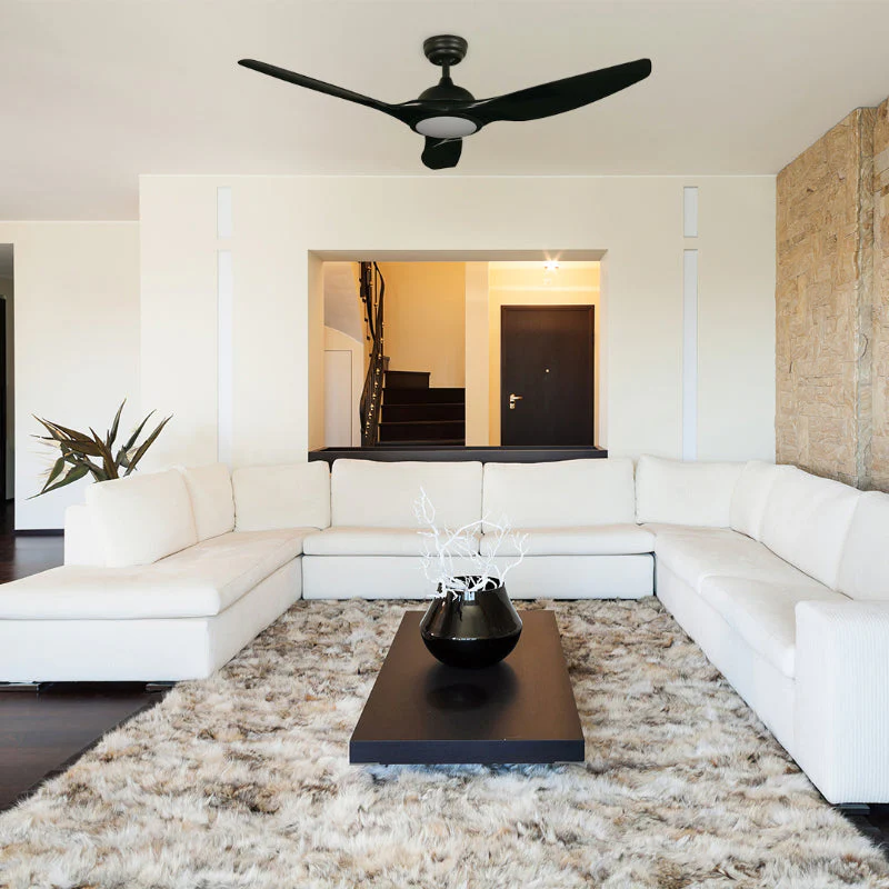 VENTILADOR LED TECHO 52" NEGRO 18W 3000/4000/6000K 100-240V (INTELIGENTE) - Imagen 2