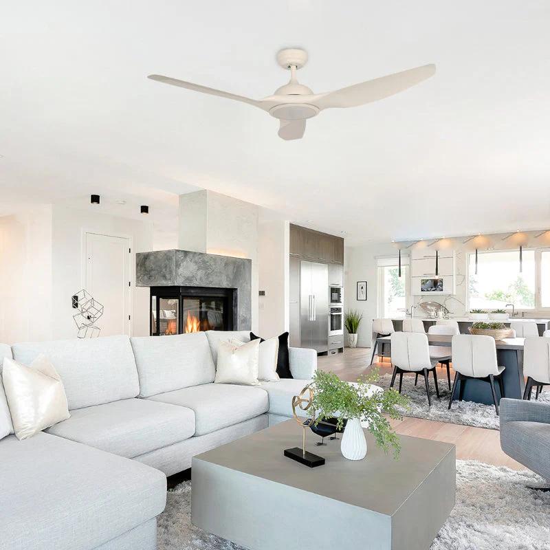 VENTILADOR TECHO LED 52" BLANCO 18W 3000/4000/6000K 100-240V (INTELIGENTE) - Imagen 2