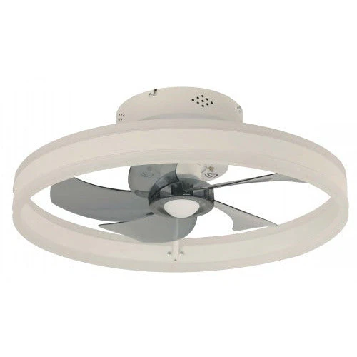 VENTILADOR LED INTELIGENTE DE TECHO 20" BLANCO 1L 32W 3000-6500K CON CONTROL REMOTO (DC MOTOR)