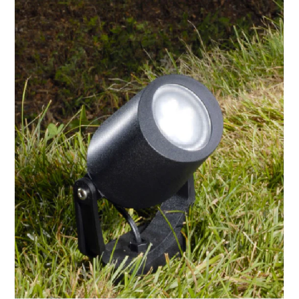 LAMP. EXT. ESTACA MINITOMMY EL SPIKE NEGRO 1L GU10 3.5W CCT