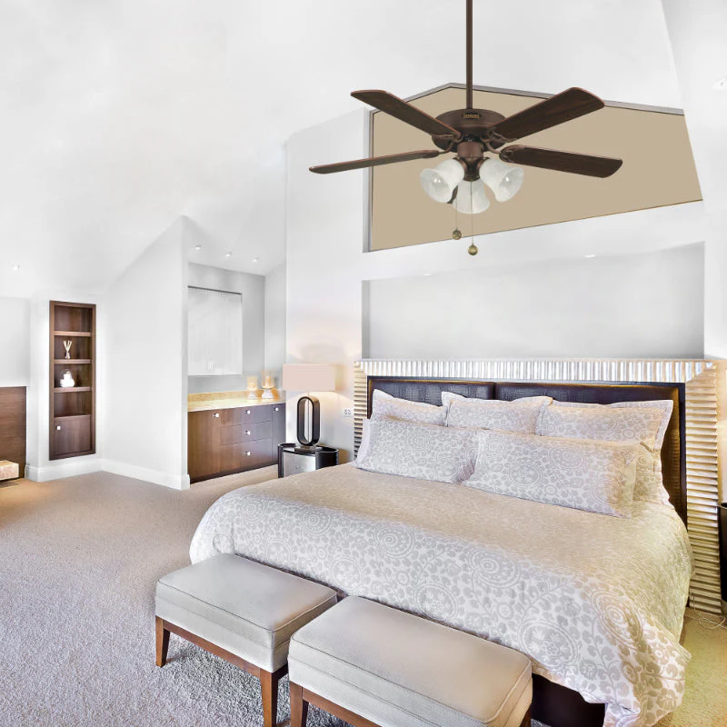 VENTILADOR DE TECHO 42" BRONCE CEPILLADO 3L E27 60W - Imagen 2